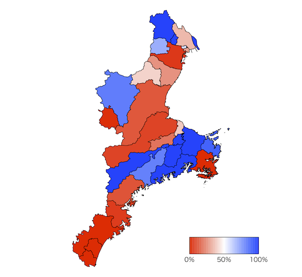 三重県のエアコン設置率