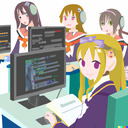 Japanese high-school computer science class, anime