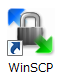 WinSCPデスクトップアイコン